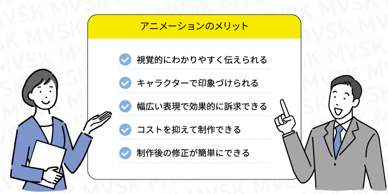 【図解】アニメーションの5つのメリット
